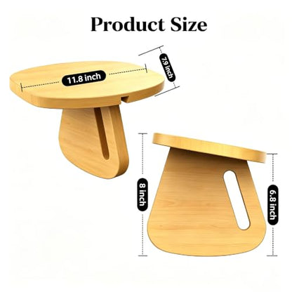 Wood Meditation Bench, Pine Yoga Bench and Meditation Stool, Portable Prayer Bench, Seiza Meditation Chair, Kneeling Seat Chair for Yoga and Home Meditation Practice