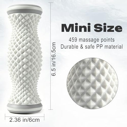 FREATECH Foot Massager Roller with 459 Spiky Massage Points, Durable PP Material, Plantar Fasciitis Relief, Deep Massage for Heel & Arch Pain, Reflexology Acupressure Tool for Muscle Relaxation
