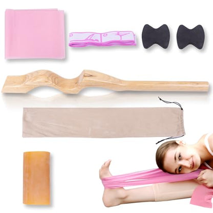 WodGod Professional Wooden Ballet Foot Stretcher Set - Arch Enhancer and Toe Strengthener for Ballet Dancers, Gymnasts, Yoga Practitioners with Portable Bag- Ideal Dance Accessories Gift