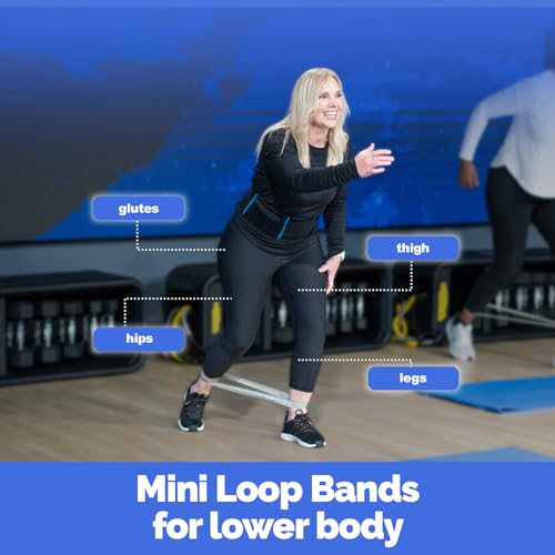 Joey Thurman Mini Resistance Bands, 5-Pack Mini Loop Bands for Exercise, Booty Bands for Glutes Legs and Hips, Home Gym Workout Bands