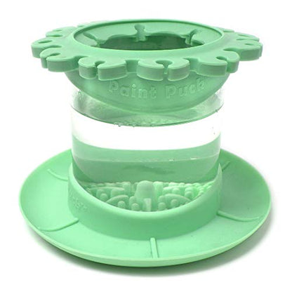Ultimate Rinse Cup Paint Brush Cleaner, Mug (4 in), Green | Non-Spill Paint Water Cup & Brush Cleaner, Brush Holder, Squeegee Lips & Drip Tray, Acrylic, Watercolor, Art Supplies - color: Green, size: Mug