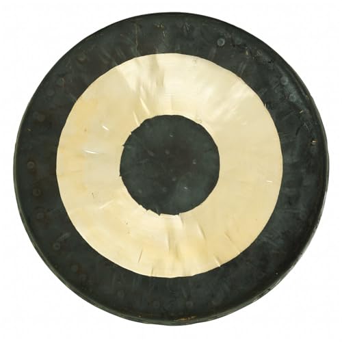 Unlimited Chau Gongs, Sound Healing, Meditation & Yoga Gong, Bronze, 7in | Traditional Chinese Bullseye Design, Clear & Simple Tones, Ideal for Beginners & Personal Meditation, Mallet & Rope Included - size: 7"