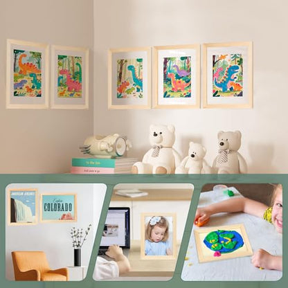 FSWCCK 5 Pack 8 x 10 inch Wood Panel Boards, Unfinished Wood Canvas Panels for Crafts, Painting Canvas, DIY Art Projects, Pouring, Arts Use with Oils, Acrylics - size: 8"X 10" 5 Pack