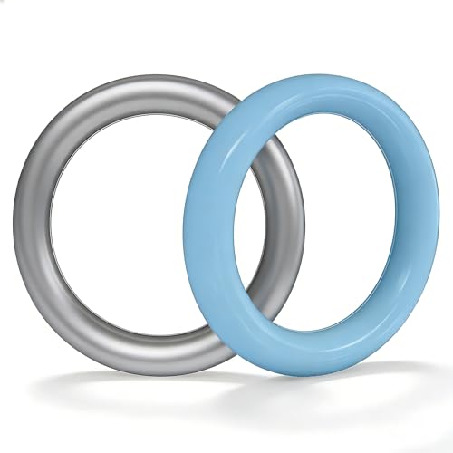 2 Pack Yoga Ring, High Strength PVC Yoga Circle for Women & Men, Non-Slip Smooth Surface, Home Gym Fitness Accessories for Balance Stretching Shaping