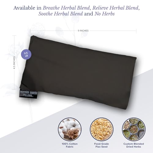 Mother Earth Pillows Therapeutic Eye Pillow (Black - No Herbs Added) - color: Black - No Herbs Added