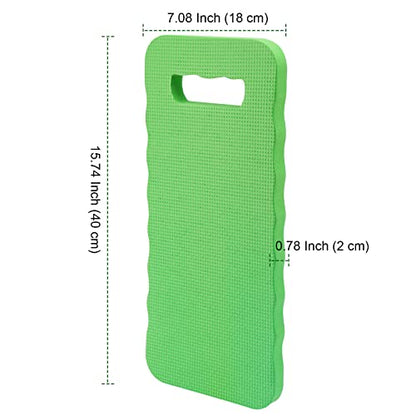 PINGEUI 12 Pack 15.7x7x0.78 Inches Green Garden Kneeling Pad, Thick Garden Kneeler Pad Kneeling Mat, Garden Knee Cushion for Gardening Floor Cleaning Yoga Exercise