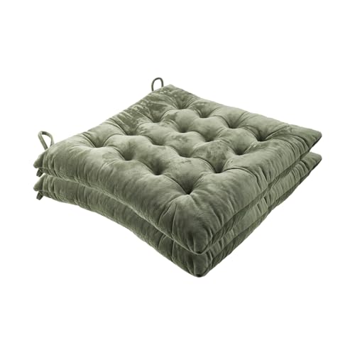 Square Pillows Seating, Thick Meditation Floor Pillow,Flexible Large Pillows Seating,2PCS Color Chair Pads Cushions,Square Floor Pillows for Game Yoga Mint Green, 40 * 40cm/15.74 * 15.74" - color: Mint Green, size: 40*40cm/15.74*15.74"