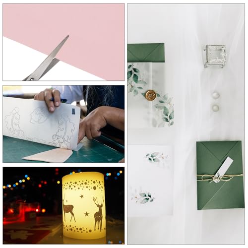 PATIKIL 100 Sheets Vellum Paper 4x6 10 Color | Vellum Paper Printable Translucent Paper 100GSM for Invitations Printing - color: 10 Color