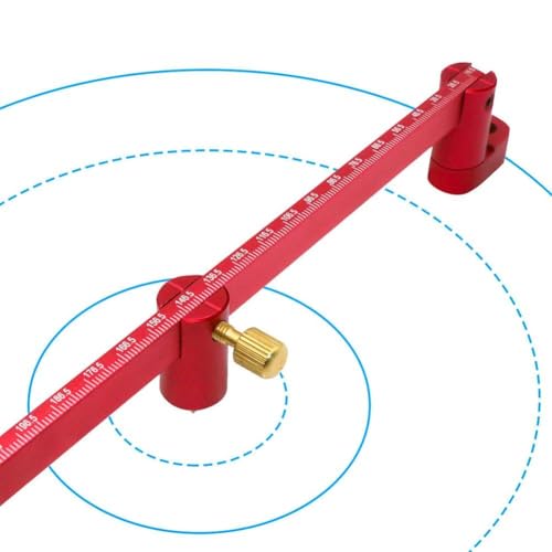 550mm Woodworking Scribing Compass,Adjustable Large Size Circle Drawing Tool, Precision Marking Ruler, Durable Hand Tool for Woodworking Layout and Crafting, (Red) - style: 550mm-Woodworking Compass Scriber