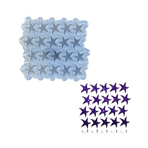 Mini Starfish Earring Molds Small Resin Mold Clear Silicone Mold for DIY Earrings, Ear Studs, Pendant, Jewelry Making Crafts, UV Resin Epoxy Crafting Earrings Mold - color: Mini Starfish
