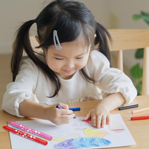 PATIKIL Gel Crayons, 3PCS Watercolor Crayons Silky Water Soluble Twist Bulk for Artists Coloring Drawing Painting, Red Crayon - color: Red