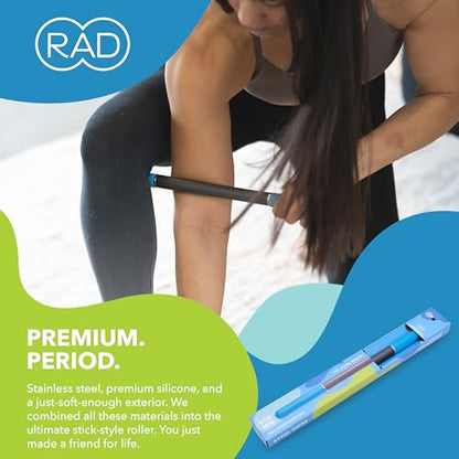 RAD Rod Mini – 16in Compact Deep Tissue Massage Roller Stick – Travel-Ready Myofascial Release Tool for Legs, Back, Neck, Arms & Shoulders – Muscle Roller for Mobility & Recovery - style: Rod Mini