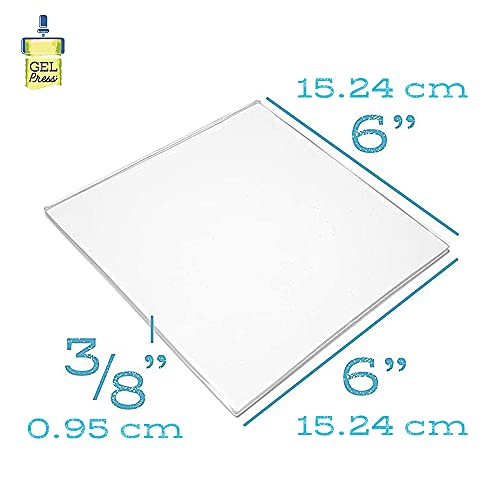 Gel Press Monoprinting Gelli Plate - (Size: 6" X 6") - 10800 | Gel Printing Plate for Arts & Crafts - size: 6" x 6"