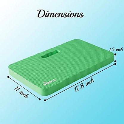 Dimple 2 Set Kneeling Pad, High Density Thick Foam Comfort Kneeling Mats - color: Green, size: 2 Pack
