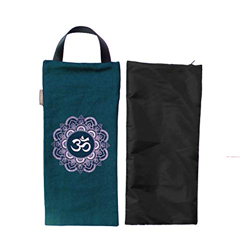 Yoga Sand Bag - Cotton Unfilled for Yoga Weights and Resistance Training, Size- 7.5" X 17" - color: Green