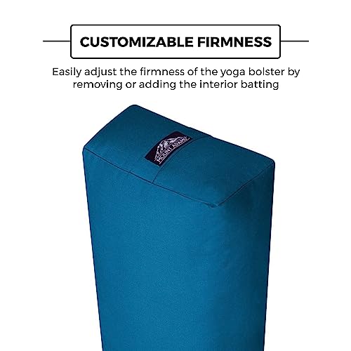 Mount Adams Firm Rectangular Yoga Bolster, 24x10x5in - color: Oceanside