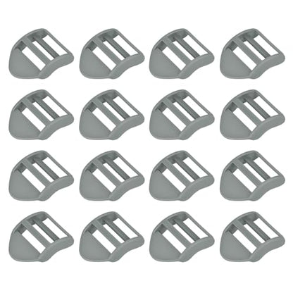 uxcell Plastic Ladder Slider Adjustable Buckles | Tension Lock Tri-Glides for Belt Backpack Straps Part Replacement - color: Gray, size: 1"