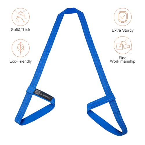 A AZURELIFE [MAT NOT Included] Yoga Mat Sling, Yoga Mat Straps for Carrying, Easy-Cinch Yoga Mat Holder Strap - color: #1-blue