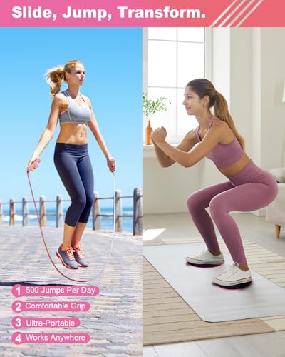 Pilates Essential Kit, Pilates Equipment Set for Women with Pilates Ring and Ball Set, Resistance Bands, Jump Rope and Core Sliders at Home Pilates Kit for Women Yoga Fitness Workouts&Better Me Gifts