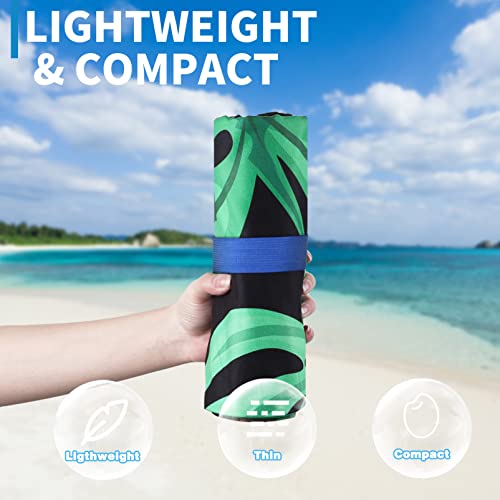 Microfiber Beach Towel Oversized 71x32 Flamingo with Bag 2 Pack | Thin Lightweight Sand Free Absorbent Quick Dry Compact Large for Adult Travel Camping Pool Swim Bath Cruise Essentials Gift - color: 2 Pack Flamingo Toucan
