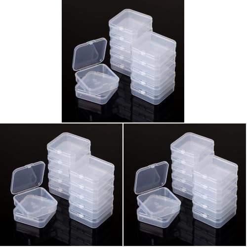 Mr. Pen- Bead Organizer Box, 12 pcs, Clear (Pack of 3) - color: Clear White, size: 12 Pcs(2.15"x2.15"x0.7") (Pack of 3)