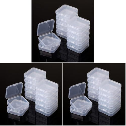 Mr. Pen- Bead Organizer Box, 12 pcs, Clear (Pack of 3) - color: Clear White, size: 12 Pcs(2.15"x2.15"x0.7") (Pack of 3)