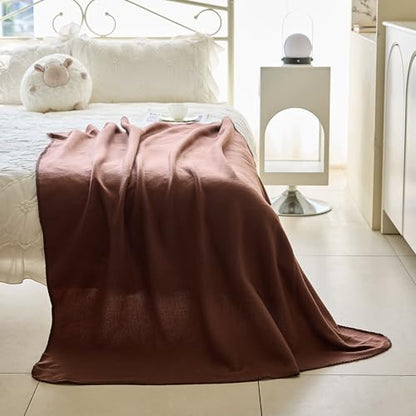 CAI TENG Fleece Blanket Blankets Bulk Pack of 6 Cozy Fleece Throw Blankets 50x60 Warm Soft Lightweight Breathable Pet-Friendly for Bed Sofa Kids Wedding Gifts Camping Luxury Chocolate Brown - color: Chocolate Brown