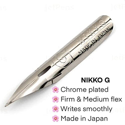 Oblique Calligraphy Pen Set – Hand-Adjusted Brass Flange, Dinky Dip Ink Wells, Ceramic Pen Rest, & Moon Palace Sumi Ink for Copperplate & Modern Calligraphy - style: Oblique Pen Set w/ Cherry Blossom Rest