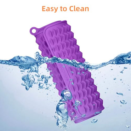 Acupressure Mat for Foot Massage, Silicone Foot Reflexology Mat - color: Purple