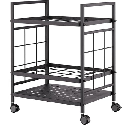 Blueprint Storage Rack, Blueprint Holder with Wheels, Used for Storing Blueprint/Carpet/Map/Poster/Architectural Construction Plan, 20 Slots(3.2" x 3.2"), Silent Wheel for Home, Office, School(Black) - style: 20 Slots - Black
