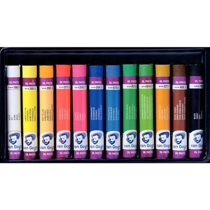 Vangogh Oil Pastel, Round Full Stick, 12-Piece Set