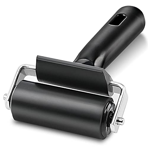 Rubber Roller, Ideal for Anti Skid Tape Construction Tools, Print, Ink and Stamping Tools (2.5-Inch, Black) - size: 2.5-Inch