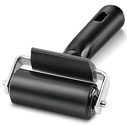 Rubber Roller, Ideal for Anti Skid Tape Construction Tools, Print, Ink and Stamping Tools (2.5-Inch, Black) - size: 2.5-Inch