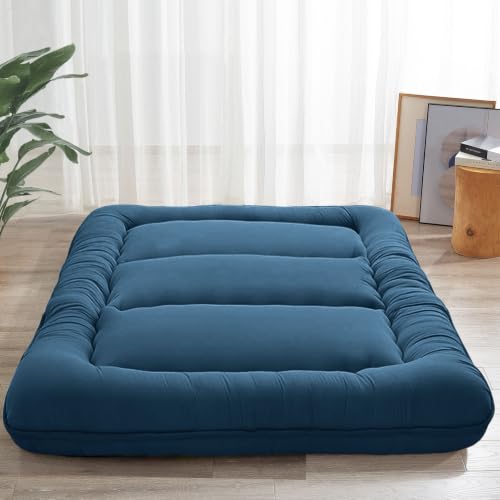 MAXYOYO 6" Extra Thick Japanese Floor Mattress Twin Folding Futon Mattress - color: Bluestone, size: Twin