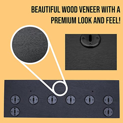 24" Premium Accessory Shelf with 8 mounts for Tonal compatable Accessories (Black, 24" Premium Shelf - 8 Mounts) - size: 24" Shelf Premium - 8 Mounts