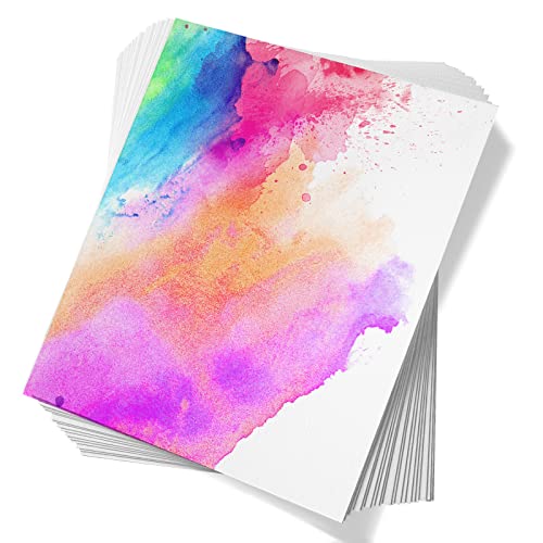 Paul Rubens 60 Sheets Watercolor Paper,Hot Press 50% Cotton&140lb /300gsm Acid-Free Bulk White Paper for Artists, Students & Adults（10.63 * 7.68 inch） - color: hot press, size: 10.63*7.68 inches