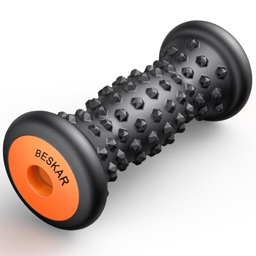BESKAR Foot Massager Roller for Plantar Fasciitis Relief - color: Black