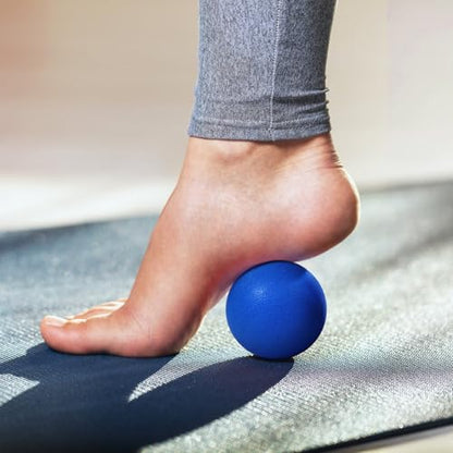 2-Pack Firm Lacrosse Massage Balls (Green&Blue) - color: Green&blue