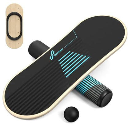 Sportneer Balance Board, 7-Mode Balance Trainer with Roller & Ball - color: Blue