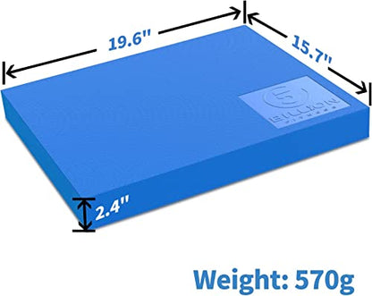Foam Balance Pad,5BILLION Stability Pad for Physical Therapy,Non-Slip Exercise Balance Pad for Balance workouts,Yoga Knee Pad for Gym Fitness Stretching Pilate - size: Blue-XL