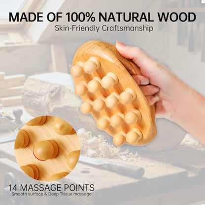 Wood Therapy Massage Tools, Cellulite Massage Tool & Massage Body Brush