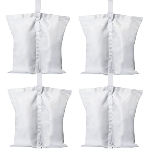 ABCCANOPY Canopy Weights 120 LBS Tent Sand Bags,4-Pack White(No Sand) - color: White, size: 120 LBS