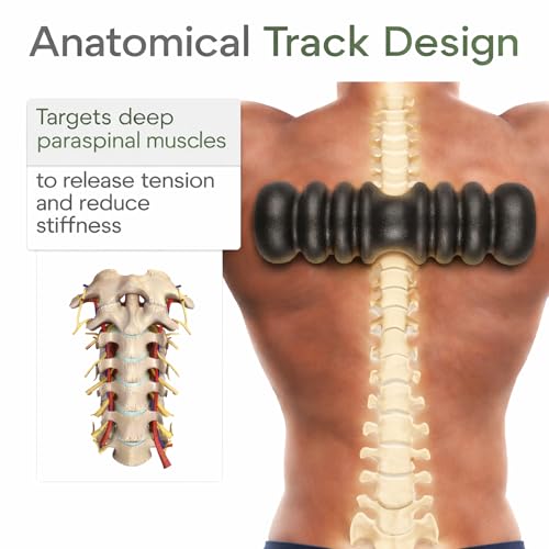 Back Pain Relief Roller – Deep Tissue Spine Roller for Lower Back, Firm Muscle Recovery & Fascia Release Tool, Posture Support & Home Stretching Device
