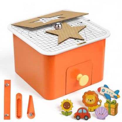 Safe Cardboard Cutter for Kids | Bladeless Paper Cutting Tool,DIY Craft Kit for Building 3D Models, Cardboard Construction and Creative Projects
