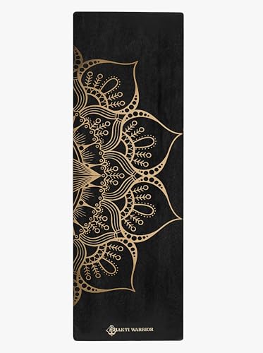 Shakti Warrior Sahasrara Yoga Mat, Artist-designed premium eco-friendly PU yoga mat with a non-slip, non-toxic surface for hot yoga, Pilates and workouts. - size: 72x24"x6mm