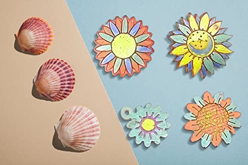 Sunflowers Resin Keychain Molds, Floral Flowers Silicone Keychain Fondant Molds with 8 PCS Key Rings 8 PCS Keychain Tassels, Casting Molds for DIY Keychain Jewelry Necklaces Crafts