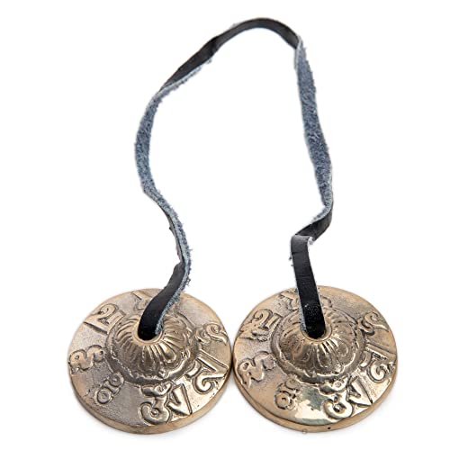 Tingsha Cymbals Bells - Easy To Play - Meditation Mindfulness Bronze Chime For Chakra Healing Sound Bath Spiritual Gifts Handcrafted Tibetan By Himalayan Bazaar (Pack of 2) - size: 1.6 Inches (Pack of 2)