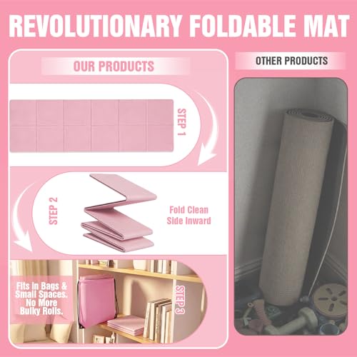 Foldable Pilates Kit for Women – Portable Home Workout Set with Compact Pilates Mat, Ring, Ball, Resistance Bands & Sliders for Small Spaces, Travel & Beginner Full Body Training