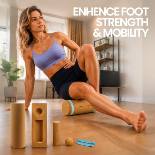 Cork Balance Board,Foot Restoration and Ankle Strengthener Kit for Recovery