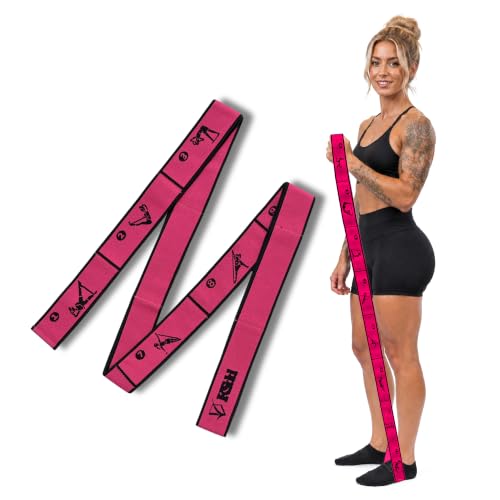 Multi-Loop Fabric Elastic Resistance Band for Strength Training - color: Pink Single Band 40-45 Lbs